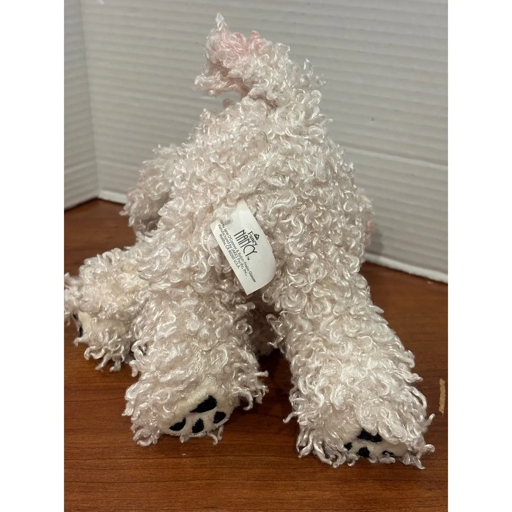 Fancy Nancy Frenchy the Dog Plush Stuffed Animal Cream Pink Jakks Pacific 9 Inch